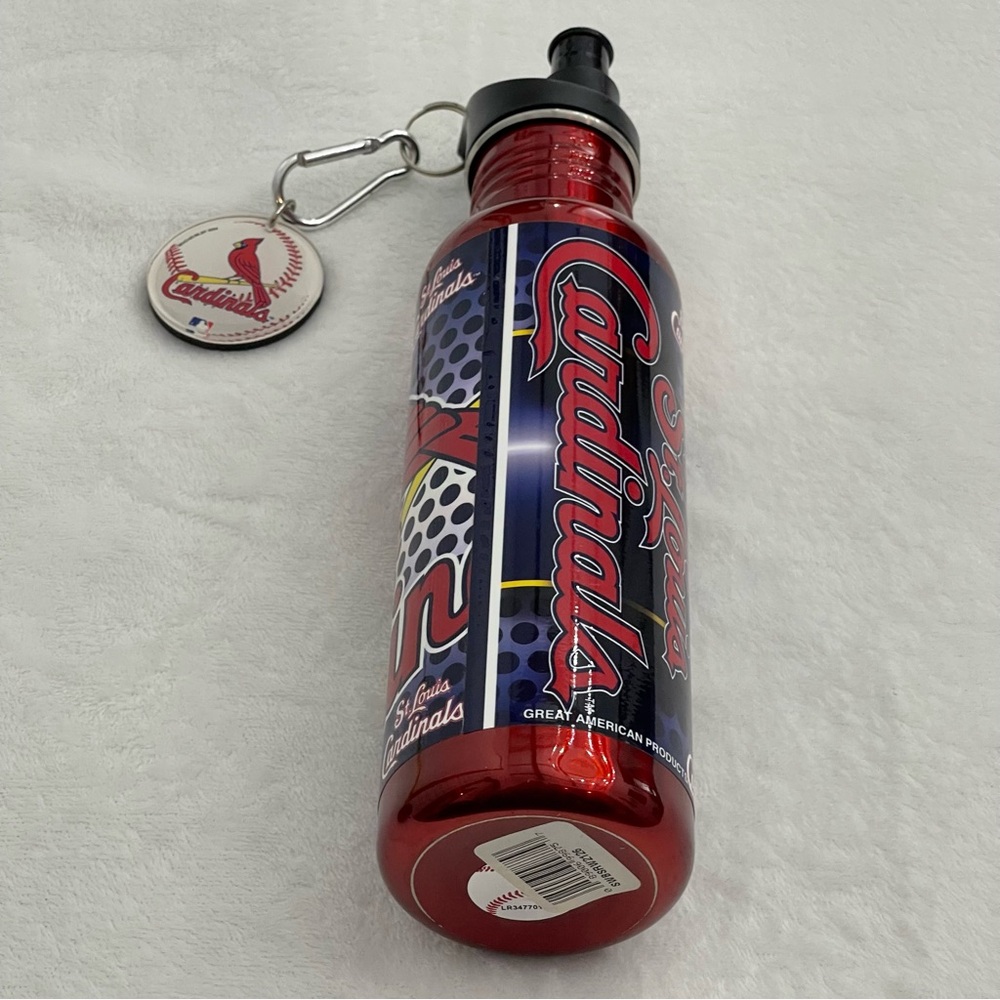 ST LOUIS CARDINALS WATER BOTTLE, NEW , NEVER USED.